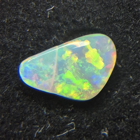 0.80ct Freeform Coober Pedy Opal – Bright Full Spectrum Harlequin Fire