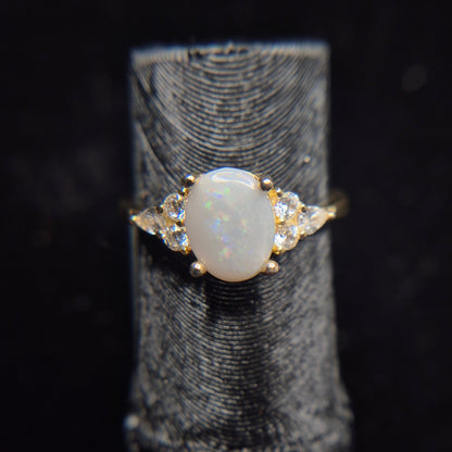 Rainbow Band Gold-Plated Ring