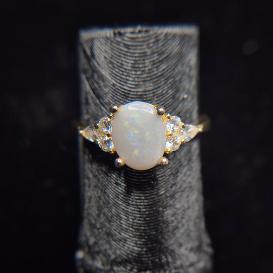 Rainbow Band Gold-Plated Ring