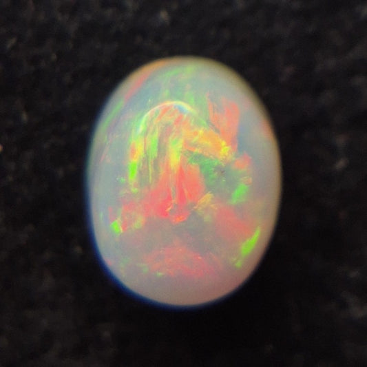 1.25ct Bright Ethiopian Welo Opal (Calibrated 8x6mm) – Fiery Red & Green