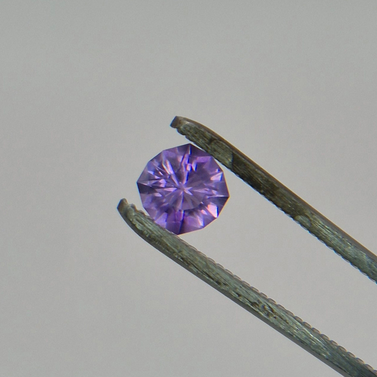 IGI Certified Natural Amethyst 1.14ct Square Cushion Brilliant