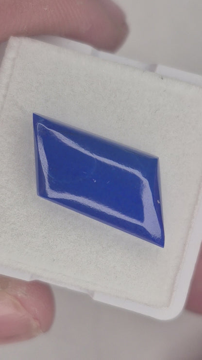 6.60 Carat AAA Royal Blue Afghan Lapis Lazuli Cabochon - No Calcite