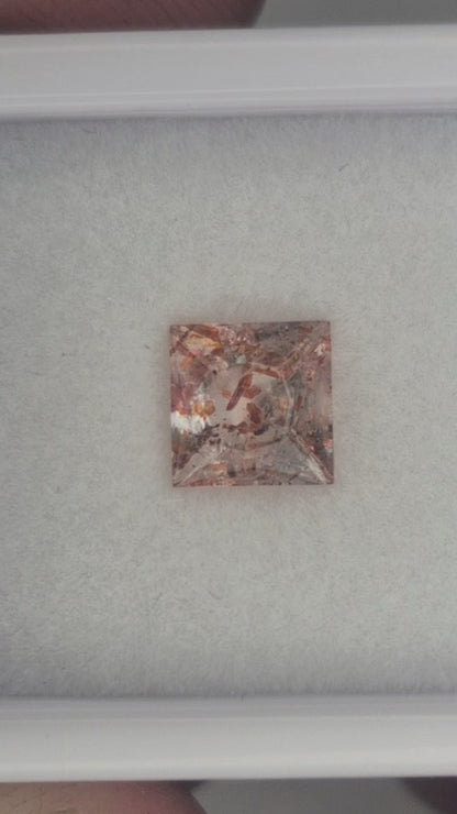 1.10ct Tanzanian Sunstone – Rare Red Platelet Schiller – Mistress Cut